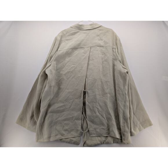 NWT Banana Republic Linen-Viscose Open-Back Blazer in Natural Beige size XXL - Picture 9 of 9